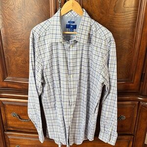 Men's Blue Lavender Plaid Shirt